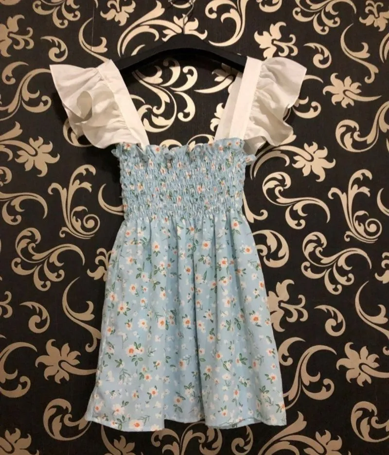Fairy Coquette Cami top Wanita blue photo 1