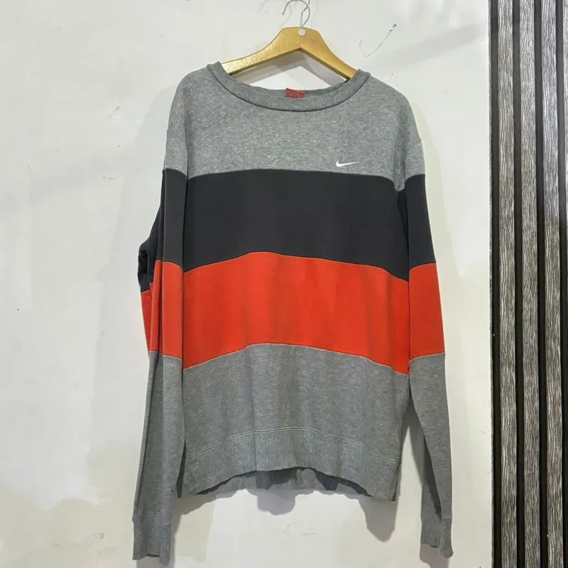 Nike Streetwear Luxury Sweater Pria gray photo 1