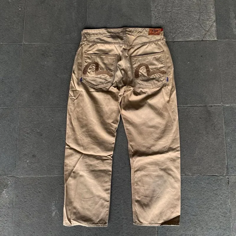 Evisu Casual Casual pants Pria tan brown photo 1