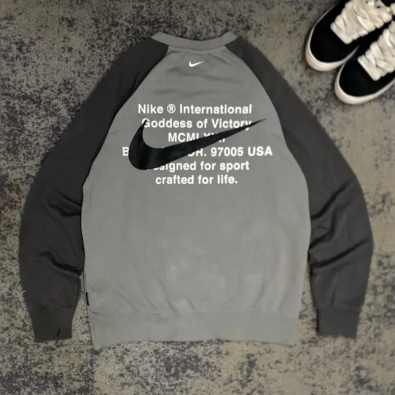 Nike Streetwear Sweatshirt Pria gray photo 1