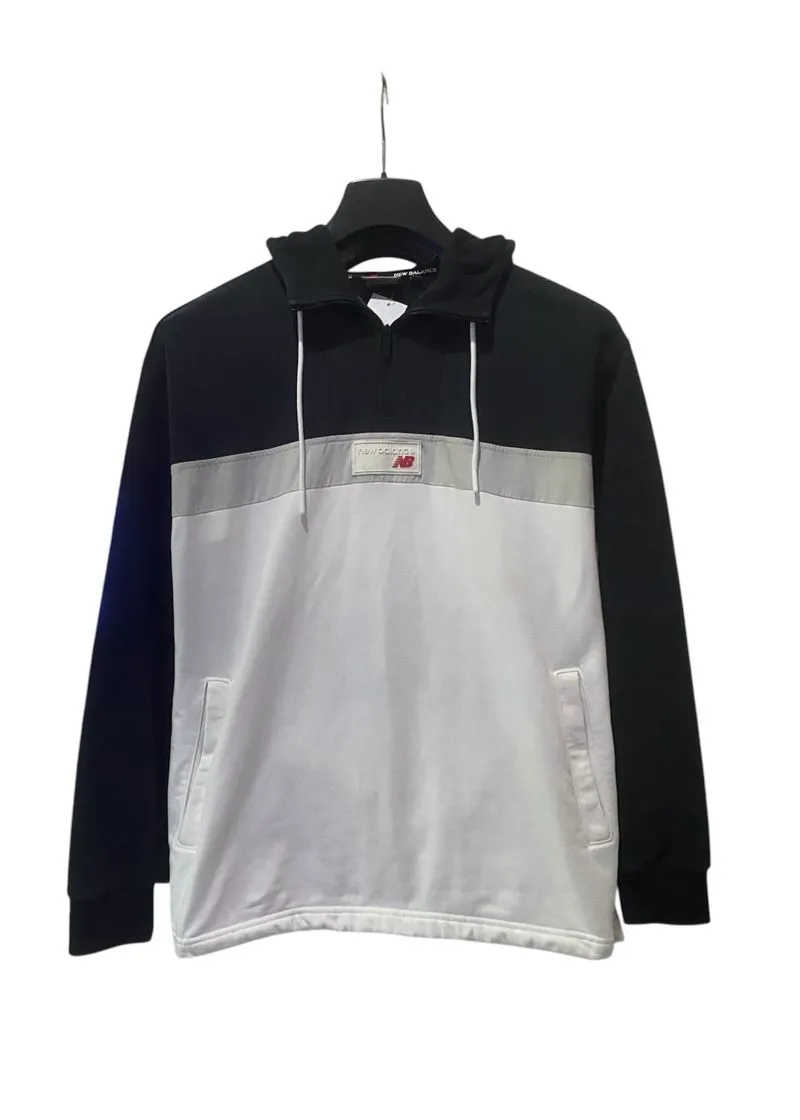 New Balance Streetwear Hoody Pria white black photo 1