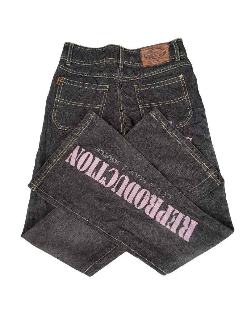 Japanese brand Y2K Casual Flare pants Wanita black photo 1