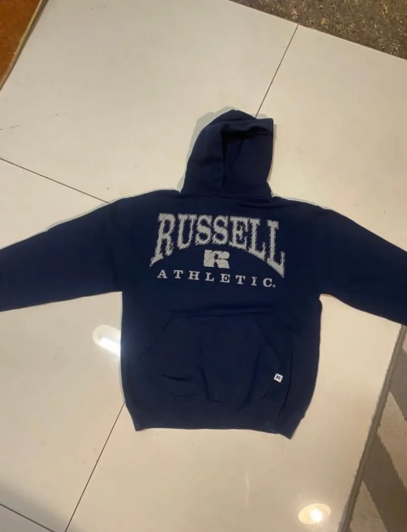 Russell Athletic Vintage Hoody Pria navy photo 1