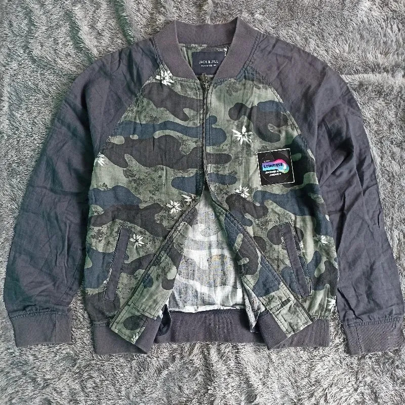 Streetwear Casual Bomber jacket Pria multicolor photo 1
