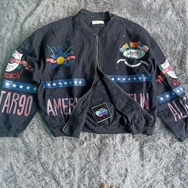 Indie Casual Bomber jacket Pria black photo 1