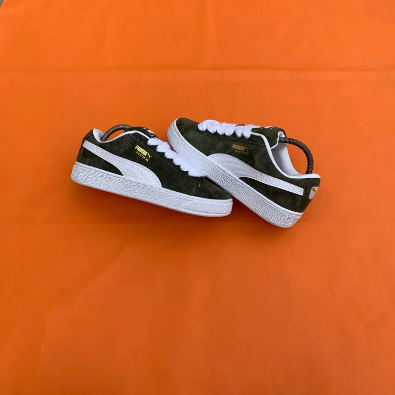 Puma Streetwear Sneakers Pria white green photo 1