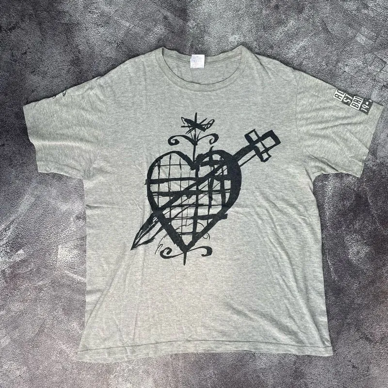 Vintage Grunge T-shirt Pria gray photo 1