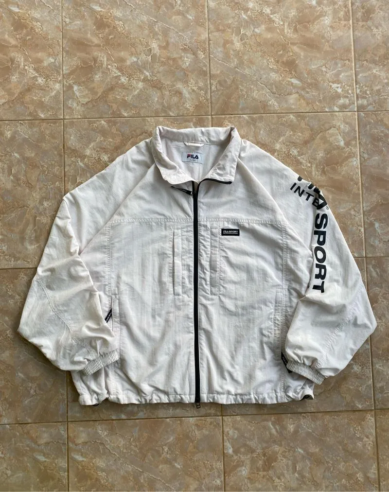 Fila Vintage Windbreaker Pria white photo 1
