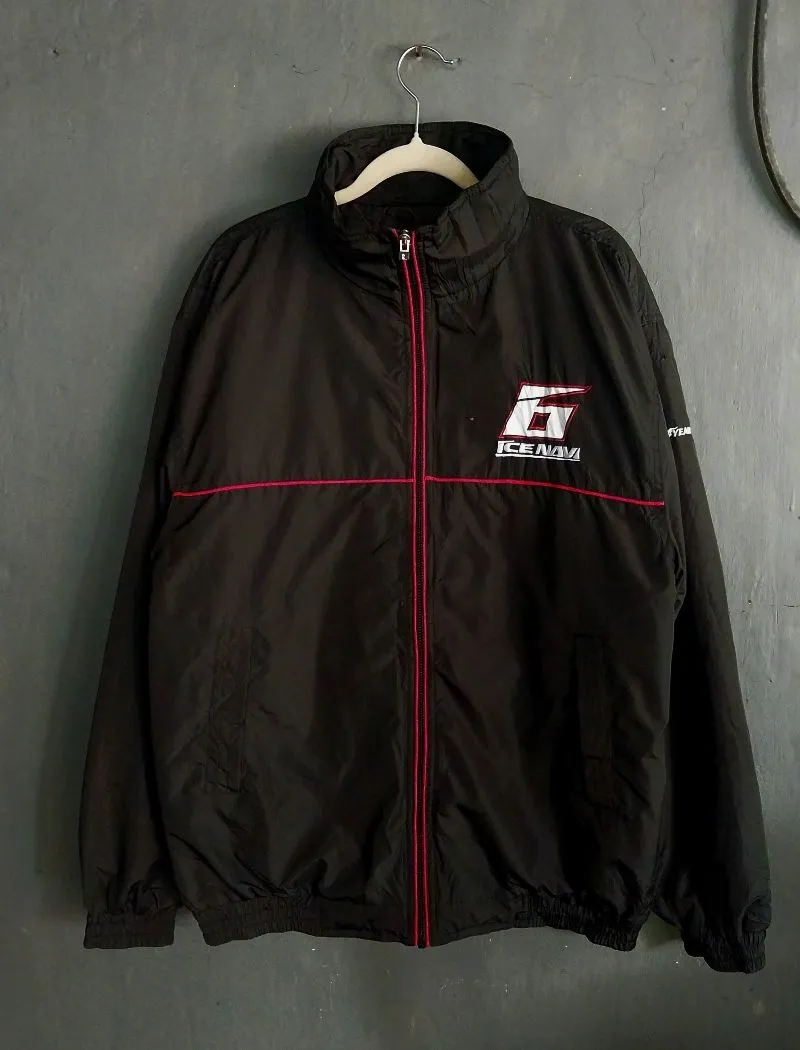 Streetwear Sportswear Windbreaker Pria black photo 1