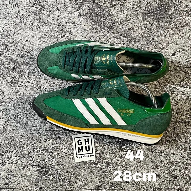 Adidas Casual Sneakers Pria white green photo 1