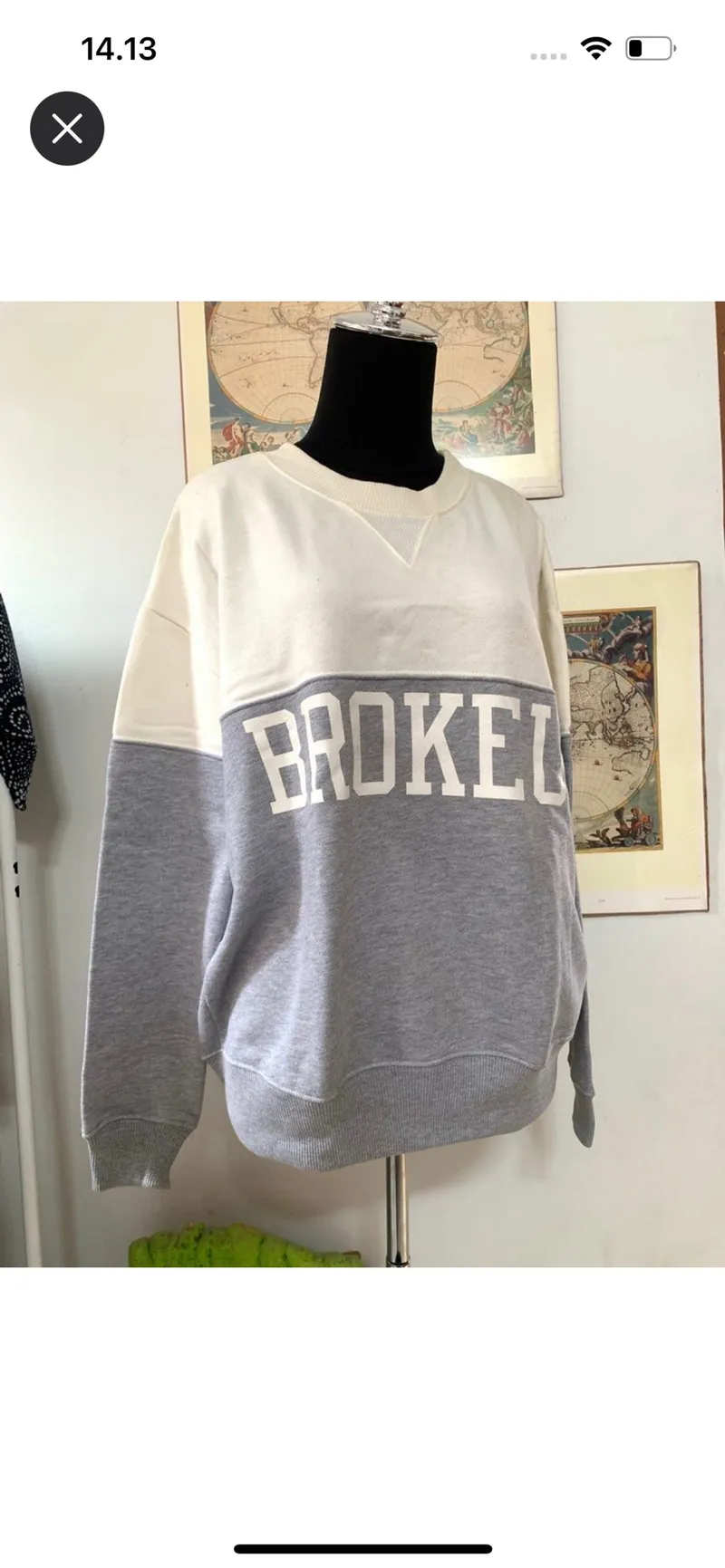 Pull & Bear Streetwear Y2K Sweater Wanita white photo 1
