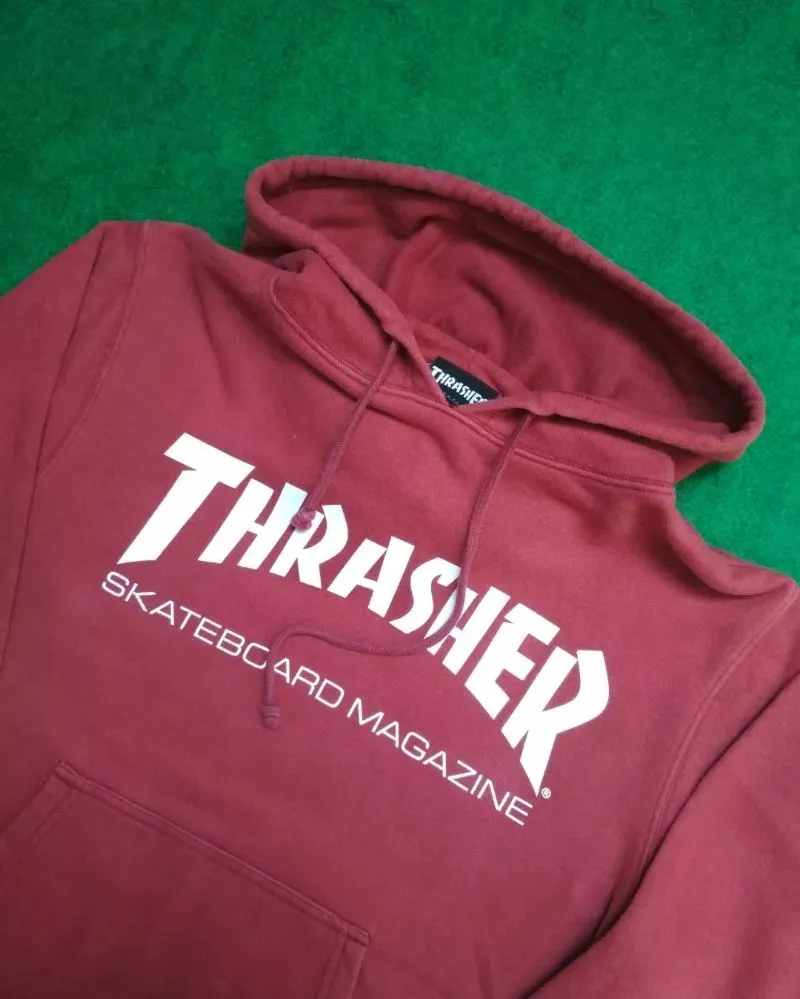 Thrasher Streetwear Skater Hoody Pria burgundy photo 1