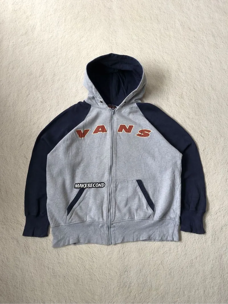 VANS Vintage Streetwear Hoody Pria navy gray photo 1