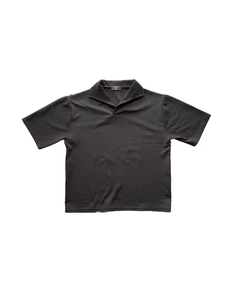 Minimalist Casual Polo shirt Pria black photo 1