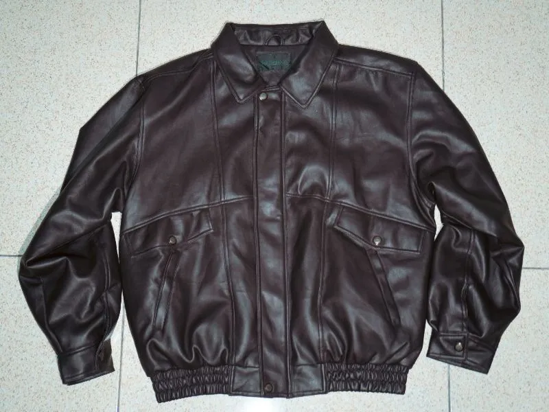 Japanese brand Vintage Biker Leather jacket Pria brown photo 1