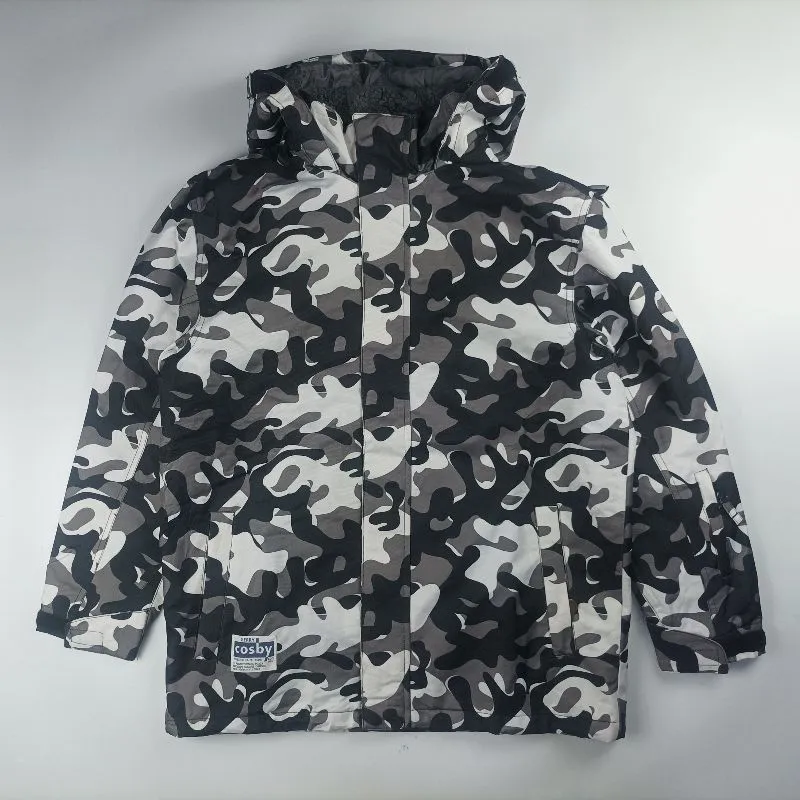Casual Parka Pria white black photo 1