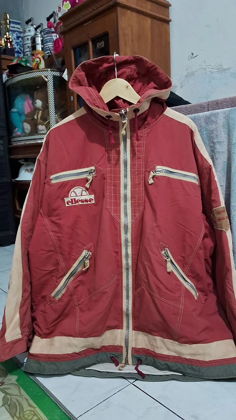Ellesse Vintage Casual shirt Pria red photo 1