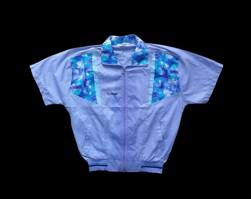 Streetwear Y2K Windbreaker Pria blue photo 1