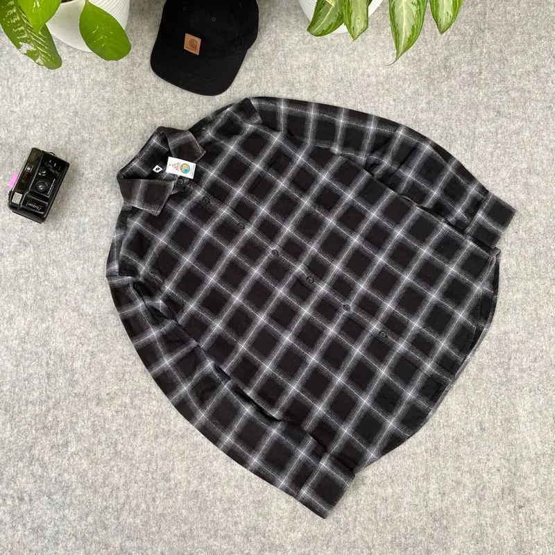 Casual Casual shirt Pria white black photo 1