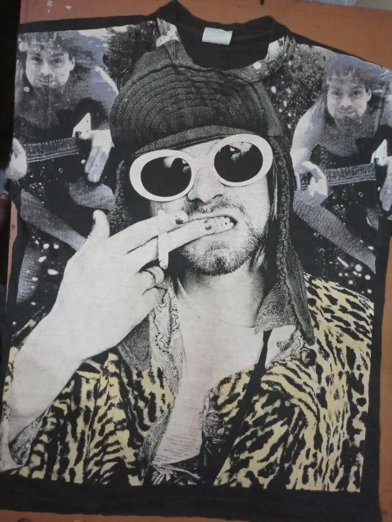 Vintage Grunge T-shirt Pria black photo 1