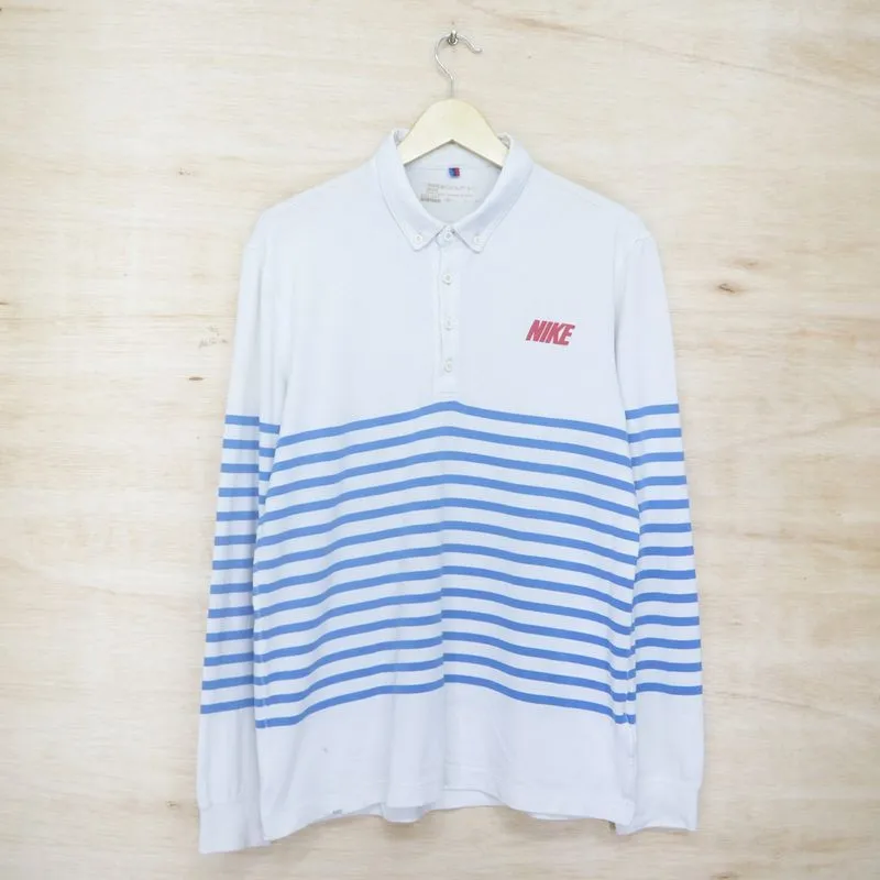 Nike Casual Fleece Pria white blue photo 1