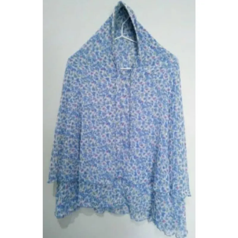 Casual Muslim Wanita white blue photo 1