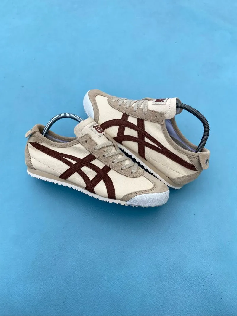 Onitsuka Tiger Casual Sneakers Wanita brown cream photo 1