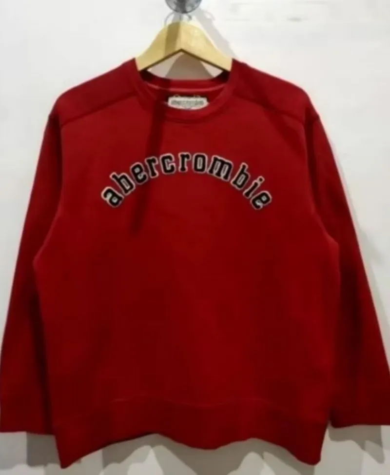 Abercrombie & Fitch Casual Sweater Pria red photo 1