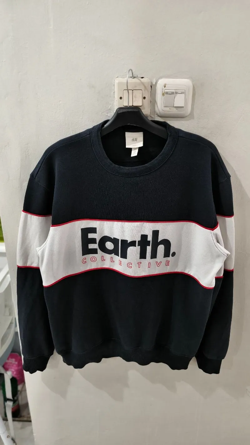 H&M Casual Sweatshirt Pria black photo 1