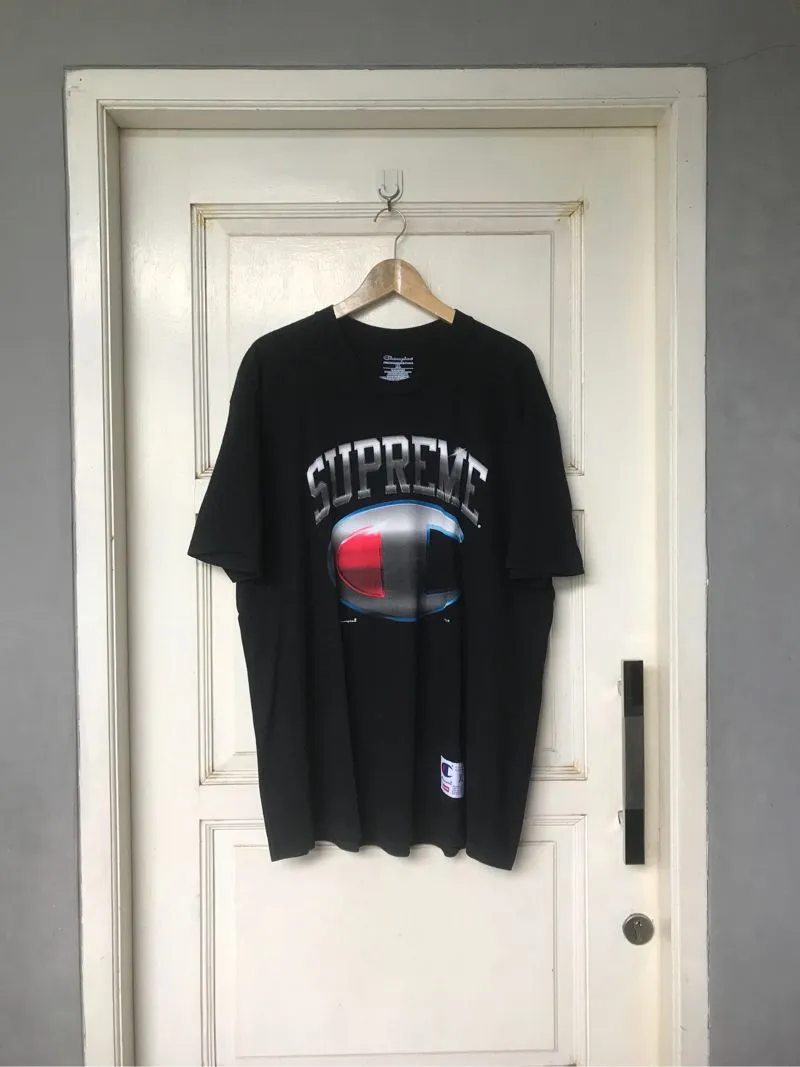 Supreme Streetwear Luxury T-shirt Pria black photo 1