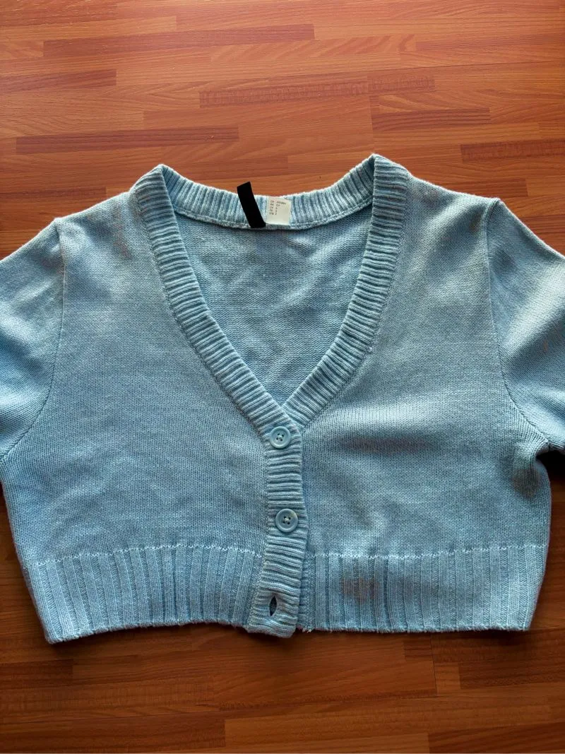 H&M Coquette Casual Cardigan Wanita blue photo 1
