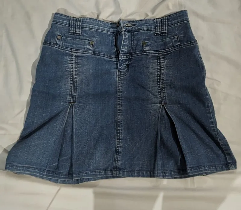 Vintage Y2K Skirt Wanita navy photo 1