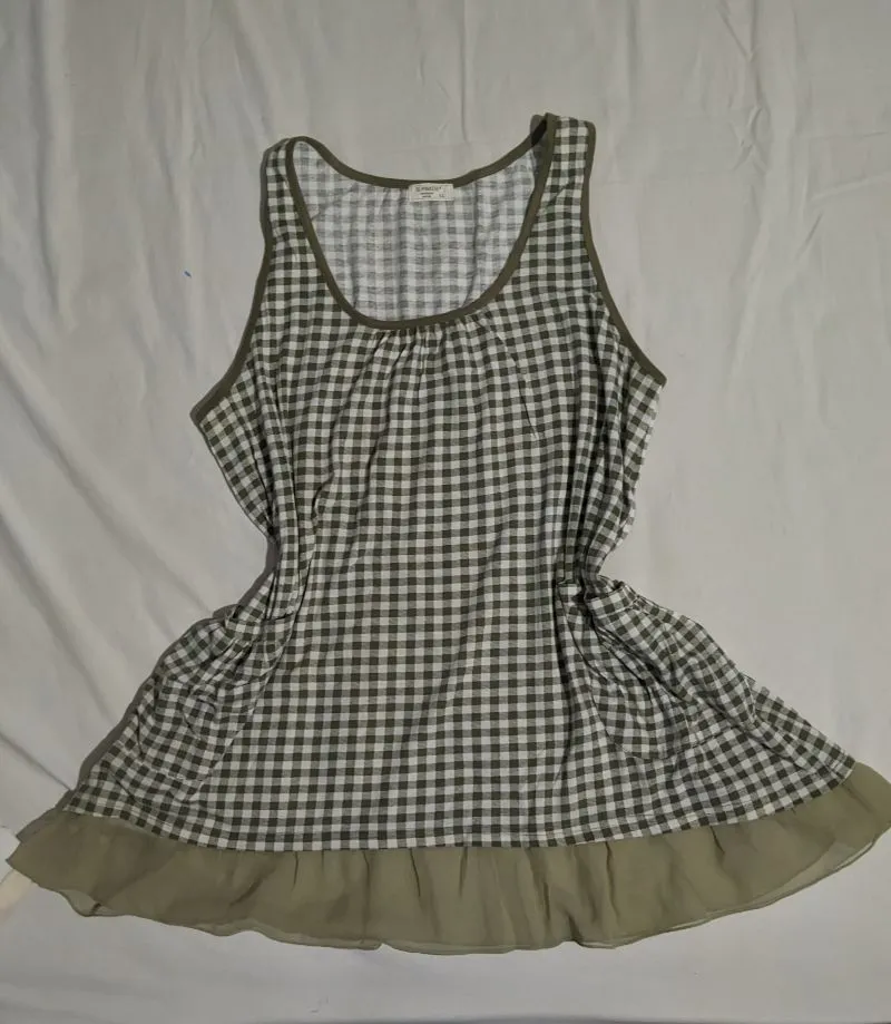 Y2K Casual Summer dress Wanita green photo 1