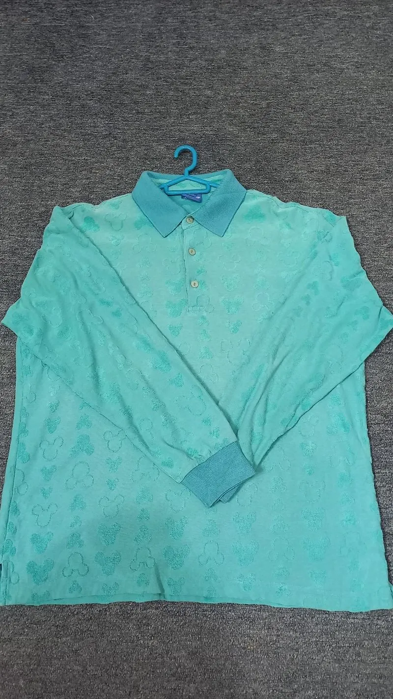 Disney Minimalist Casual Polo shirt Pria blue photo 1