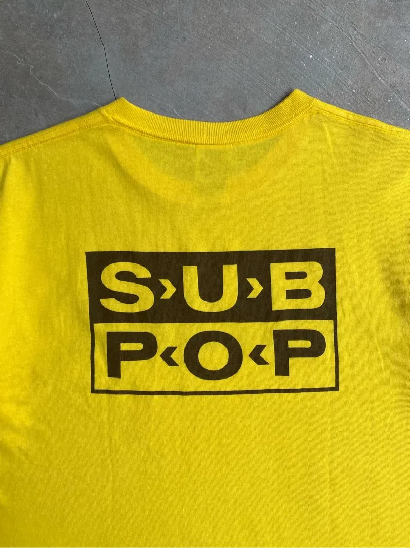 Fruit of the Loom Vintage Streetwear T-shirt Pria yellow photo 1