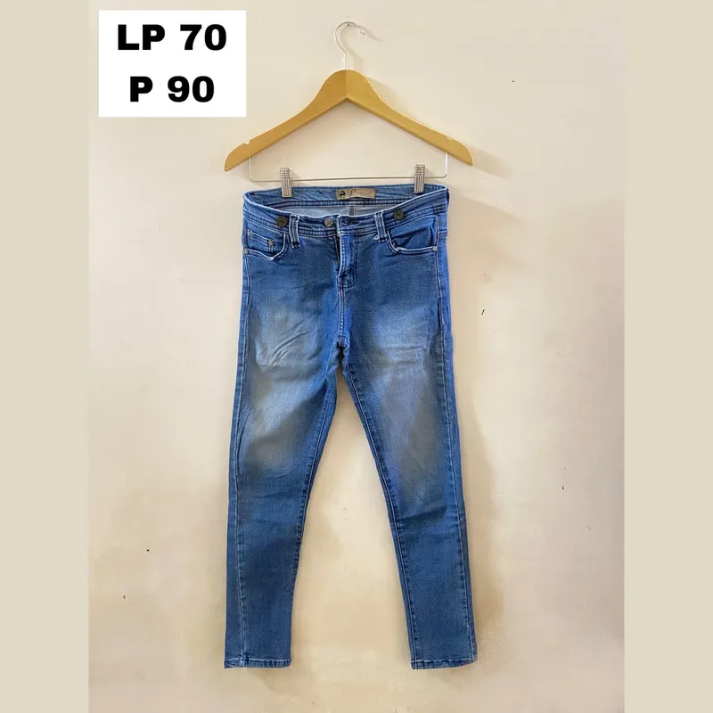 Casual Skinny jeans Wanita navy blue photo 1