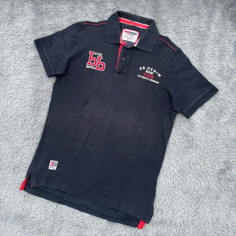 Casual Polo shirt Pria black photo 1