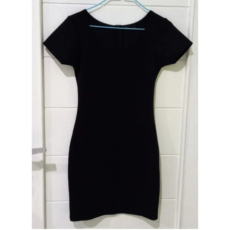Coquette Casual Bodycon dress Wanita black photo 1