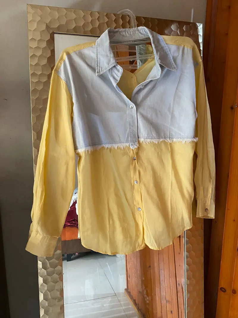 Casual Shirt Wanita yellow photo 1