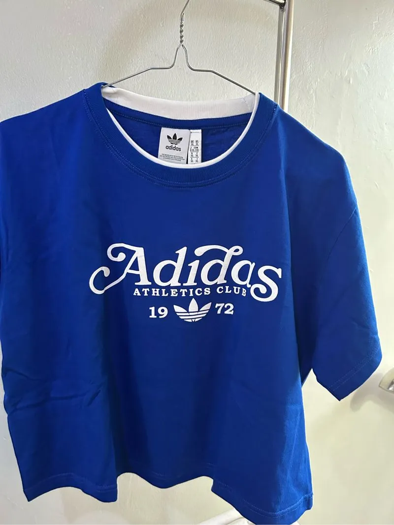 Adidas Minimalist Crop top Wanita blue photo 1