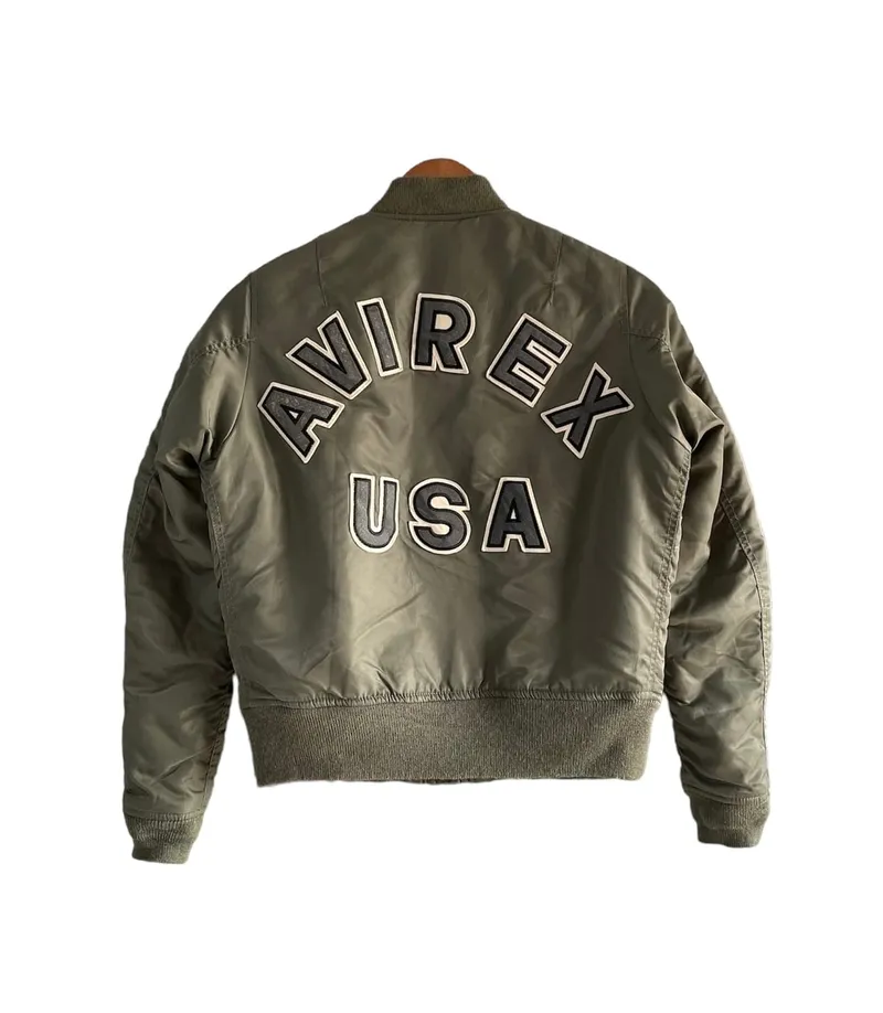 Avirex Vintage Streetwear Bomber jacket Pria green photo 1