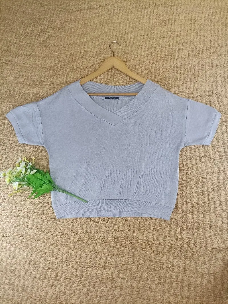 Japanese brand Luxury Minimalist Sweater Wanita gray photo 1