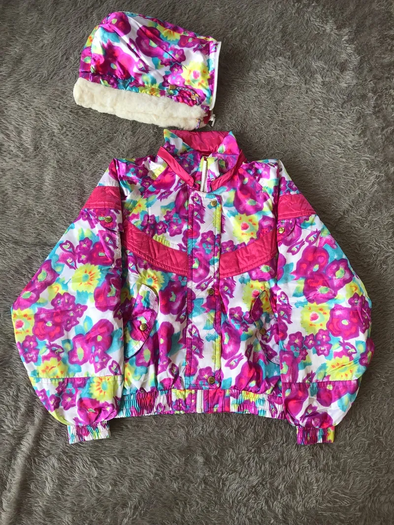 Mizuno Vintage Streetwear Windbreaker Wanita pink photo 1