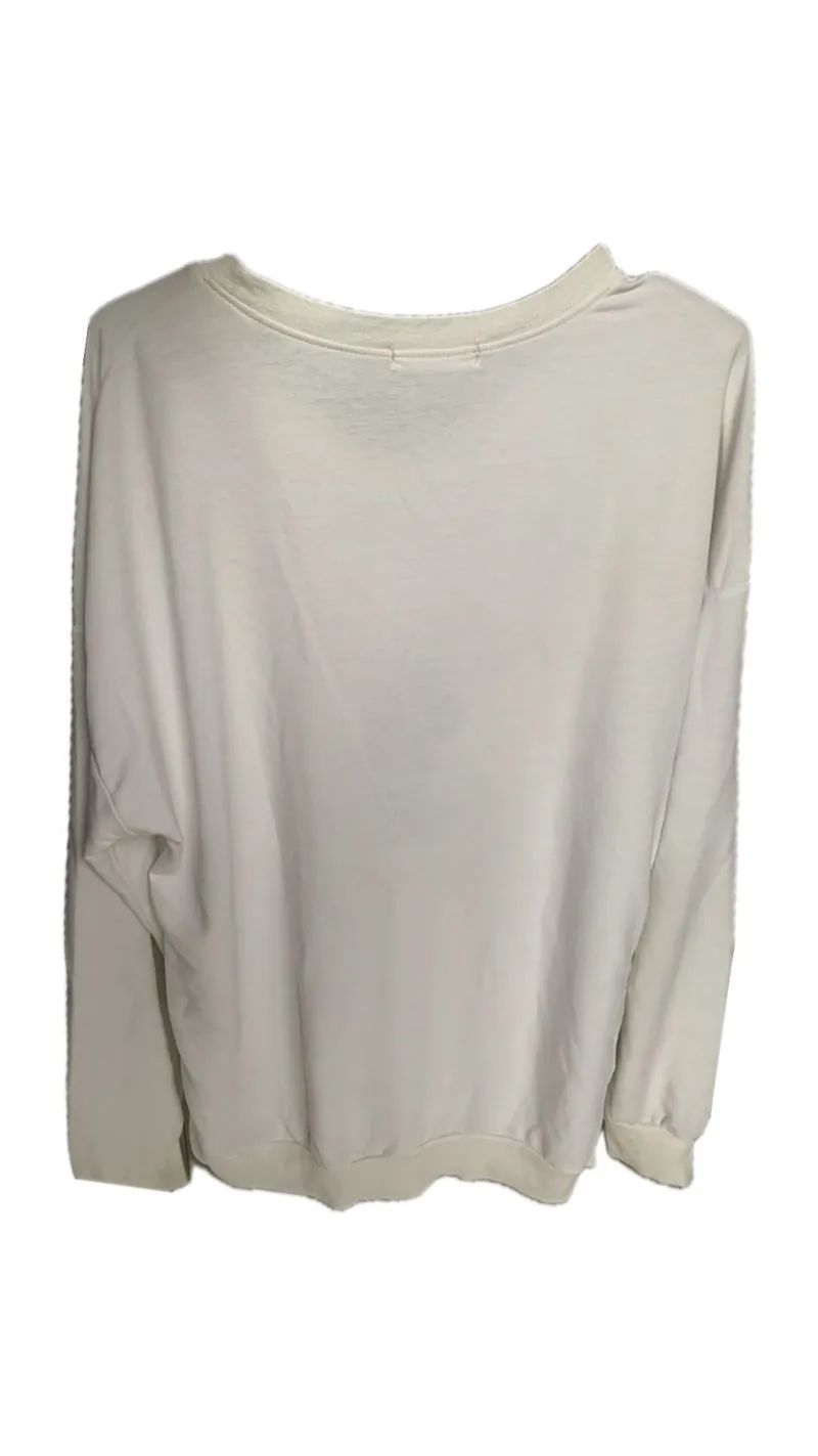 Vintage Sweater Wanita white photo 1