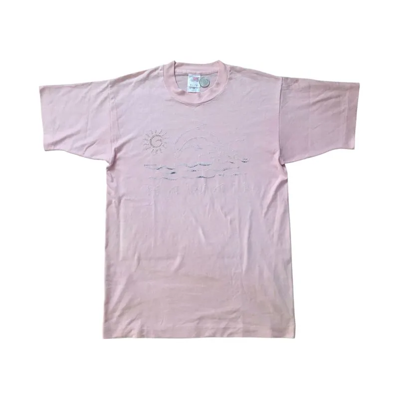 Fruit of the Loom Vintage Streetwear T-shirt Pria pink photo 1