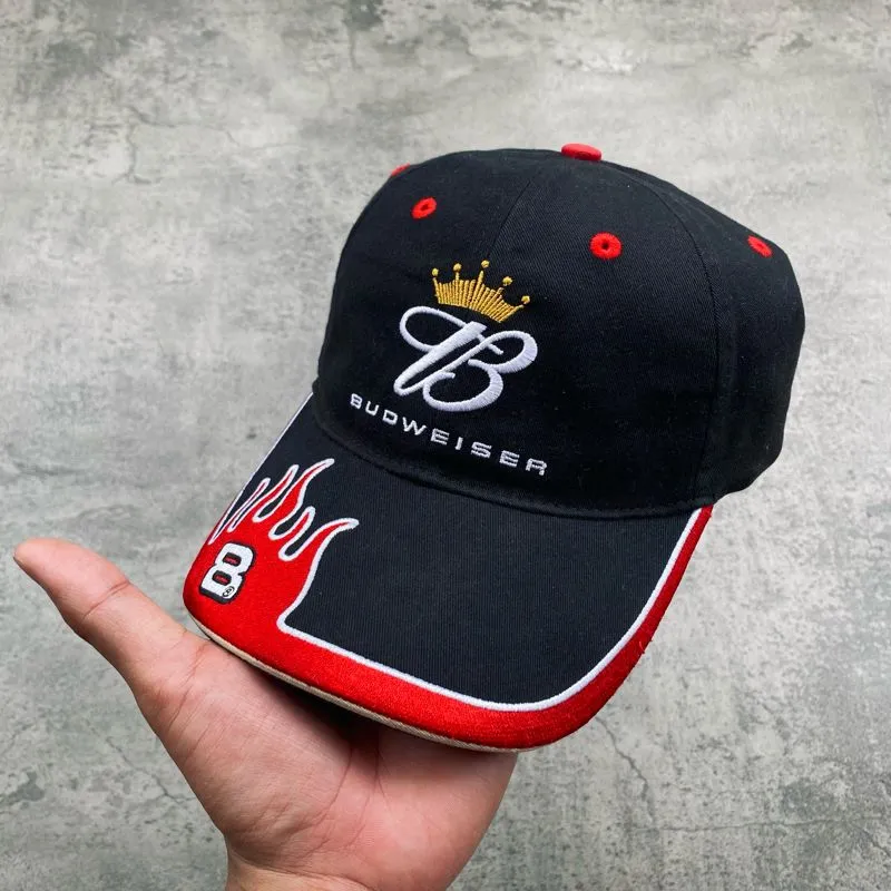 Chase Nascar Streetwear Y2K Hat Pria red black photo 1
