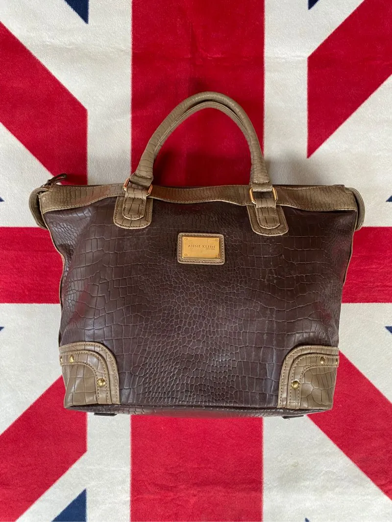 Anne Klein Luxury Handbag Wanita tan brown photo 1
