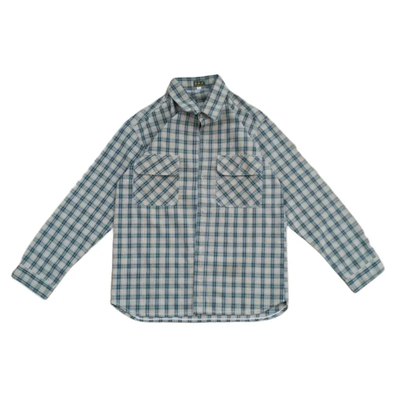 Streetwear Casual Casual shirt Pria green tan photo 1