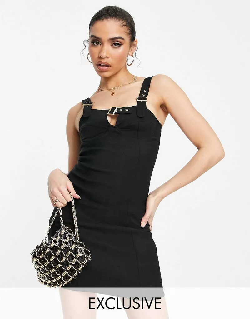 ASOS Goth Coquette Going out dress Wanita black photo 1