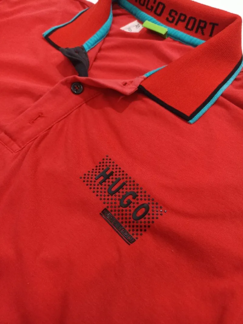 Hugo Boss Casual T-shirt Pria red photo 1